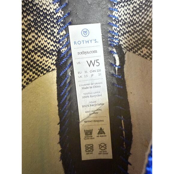 Rothy’s The Loafer Slip On Shoes Flats Zebra Animal Print Black White Womens 5 - Picture 10 of 10